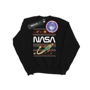 NASA Mens Fair Isle Sweatshirt / Black